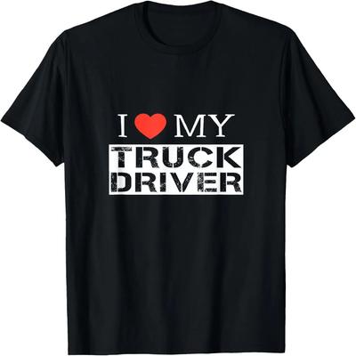 Ich liebe meinen LKW-Fahrer Trucker Freundin Frau Mama Mutter T-Shirt