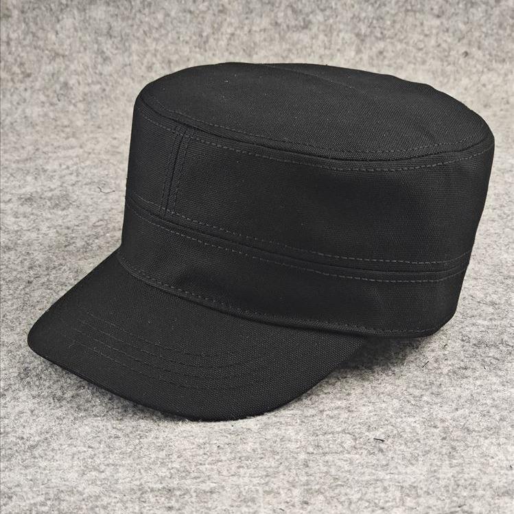 Height and Deepen Flat Top Hat Casual Style Simple Light Board Deep Version Men's Hat Showing Face Small Men's Straight Hat