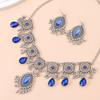 Bohemian Marquise Necklace & Earring Set: European-American Retro Court Style