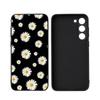 Daisy Flower For Samsung Galaxy S23 S24 S25 Ultra S22 Plus S21 Black Soft Case Waterproof Soft Case