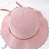 Foldable Knit Fisherman Hat UV Protection Summer Sunshade Visors Thin Crochet Bucket Hat  Beach
