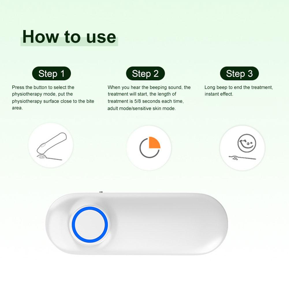 Electric Anti-itch Device Relieve Mosquito Bites Stick for Hiking Fishing Travel