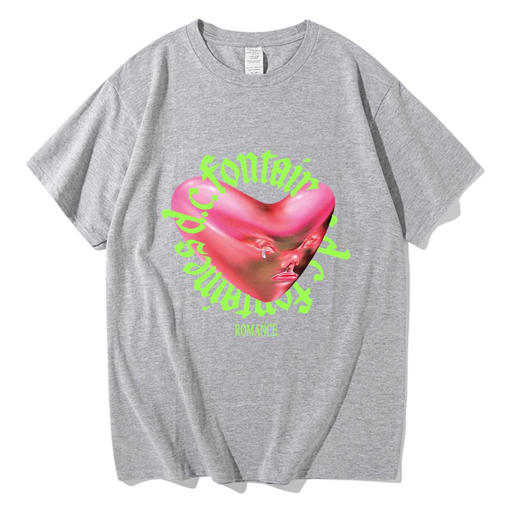 Retro Fontaines D.C. Romance T Shirt New Fashion Men/Wmen Aesthetic Funny T-Shirt Unisex High Quality Hip Hop Cotton Tees Shirts