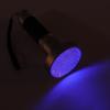 100LED UV Flashlight Fluorescent Detection Lamp for Cosmetic Mask Banknote Verification(black)