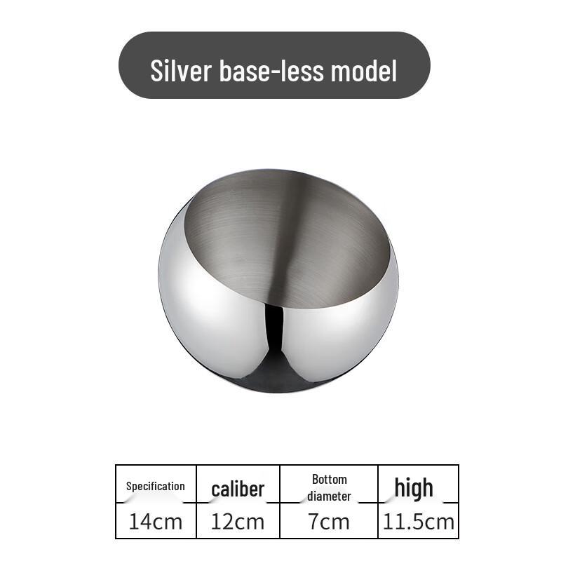 YUNLUAN Stainless Steel Slanted Serving Bowl