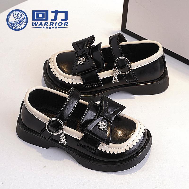 

Кожаные туфли WARRIOR Classmate Small весна-осень, новые туфли для выступлений в иностранном стиле для девочек, танцевальная обувь в британском стиле 26