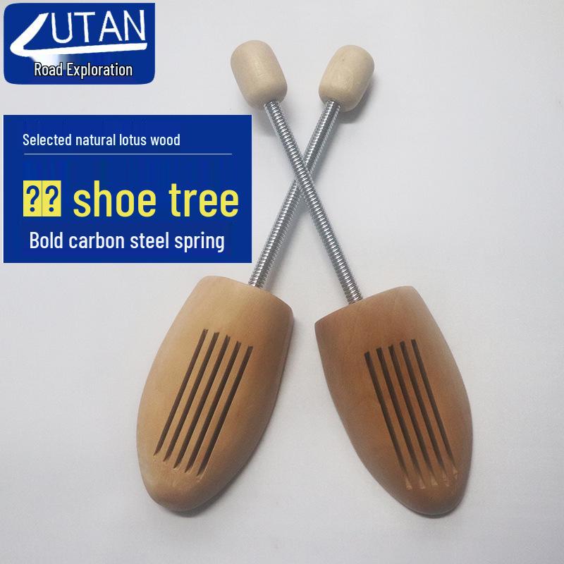 

Hemlock Spring Solid Wood Shoe Tree: Durable Unpainted Shoe Stretcher & Shaper for Leather Shoes, Boots, Sneakers, and Skates. Size 43-44