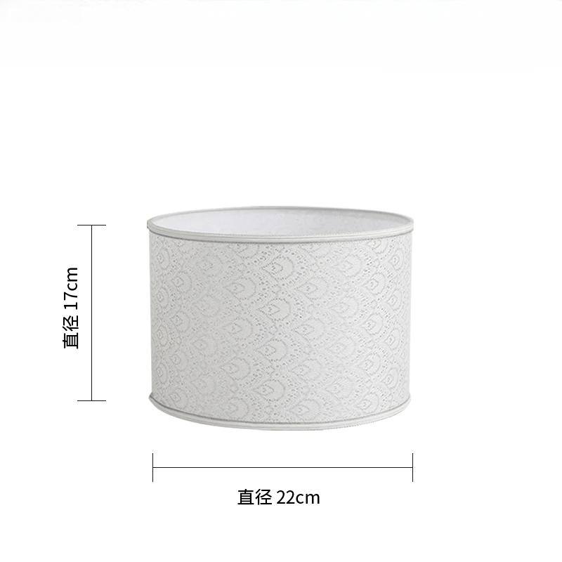 Nordic Cloth Metal Lamp Shade Home Decoration E27 Linen Fabric Metal Desk Lamp Cloth Lampshade 14/22/25cm Height
