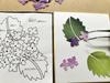 Collage Colored Paper Handmade Kit Chirimen Collage "Hydrangea"