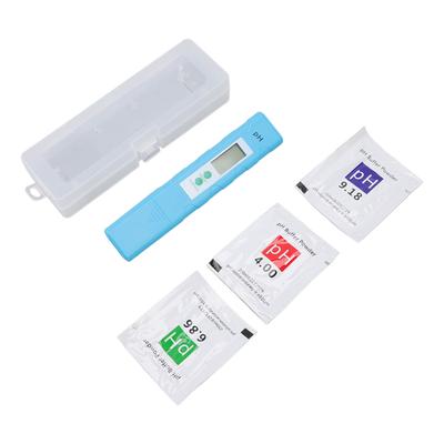 PH Meter Light Blue Portable High Accuracy with Temperature Aquarium Swimming Pool Acid Alkali