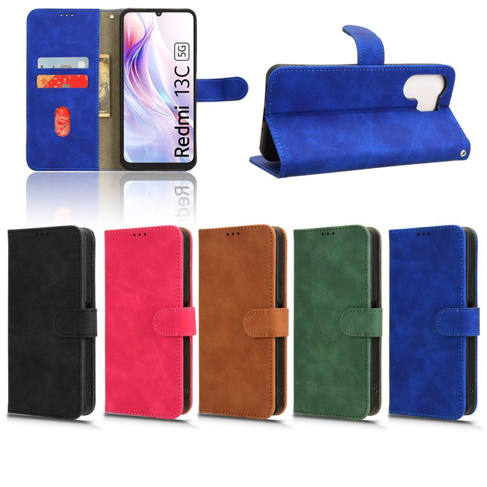 Redmi 13C 5G Skin-Feel Flip Case - Business Neutral Design