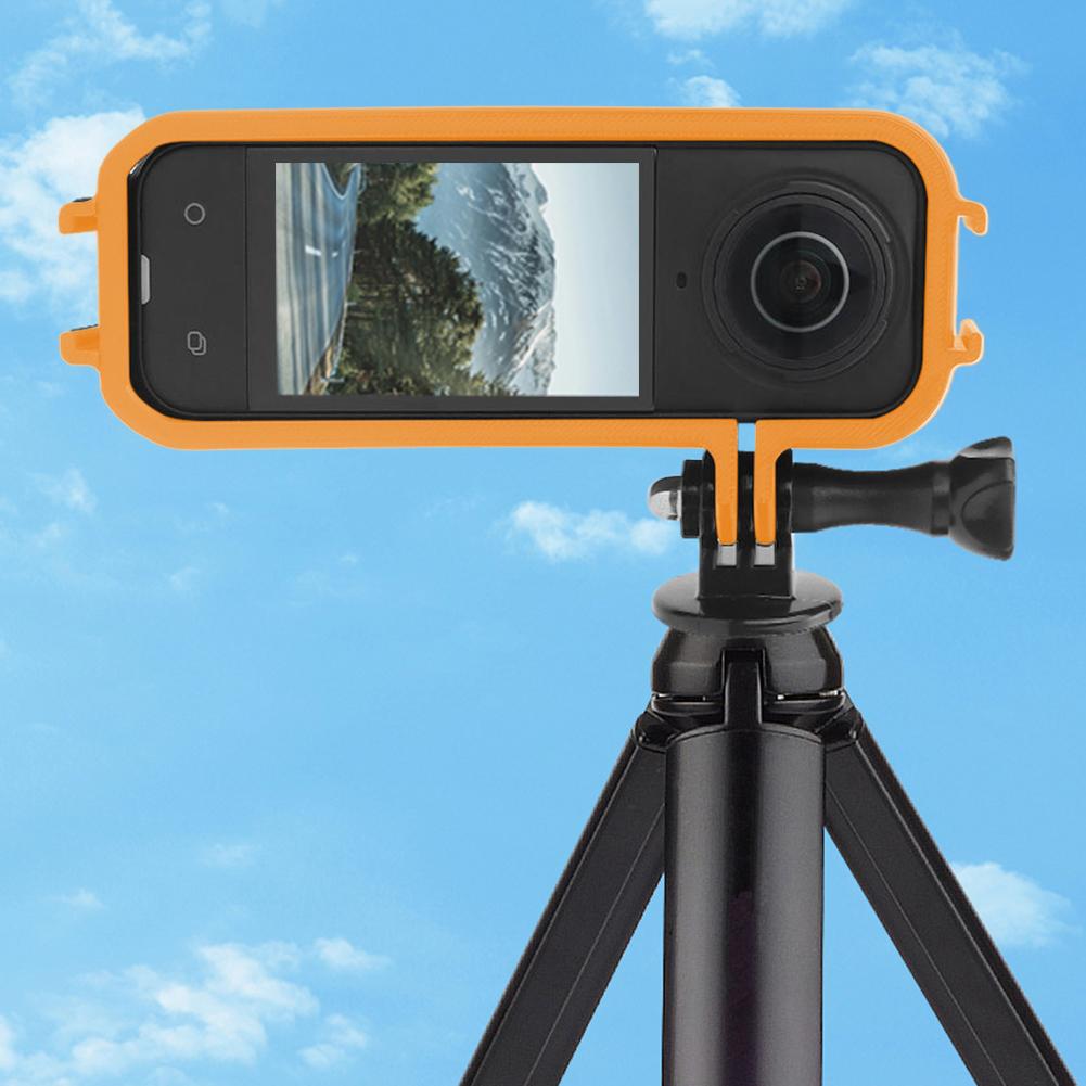 For Insta360 X5 Camera Quick Release Expansion Frame w/Cold Shoe 1/4' Threads Mount Magnetic Protective Cover Cage Accessories