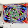 Psychedelic Whirlpool Tapestry Wall Hanging Bohemian Hippie Abstract Science Fiction Colorful Carpet Beach Towel Bedroom Decor