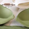 Zhangyou Women's Seamless Front-Buckle Sports Bra for Small Chests - Anti-Sagging, Gathered Design, Minimized Look for Larger Chests