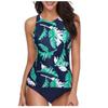 Women's  High Waist High Neck   Two Piece Swimsuit