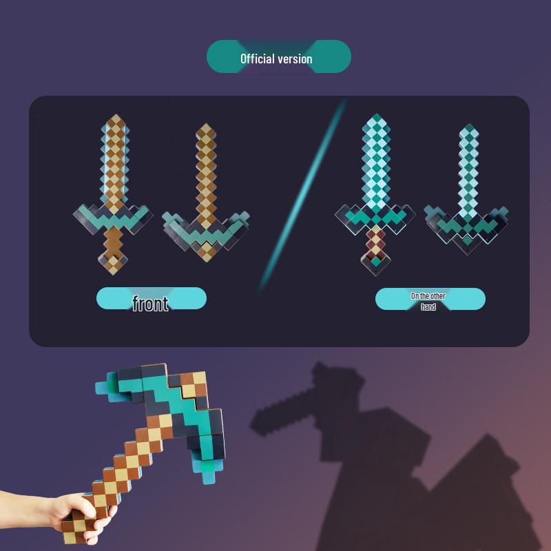 Diamond Ore Lamp - Color-Changing Minecraft Torch & Potion Bottle Night Light Gift