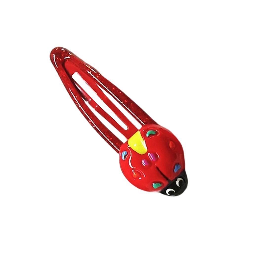 Cartoon Children Hair Barrette Unique Ladybug Hair Clip Small Realistic Hairpin Hair Accessories for Children