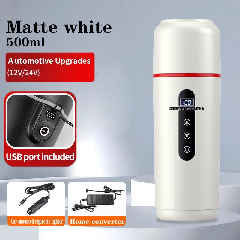 Universal 12V/24V Portable Multi-Functional Electric Heated Car Water Cup