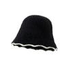 Face Revealing Small Knitted Hat Knitted Basin Hat Sweet Plush Fisherman Hat  Outdoor