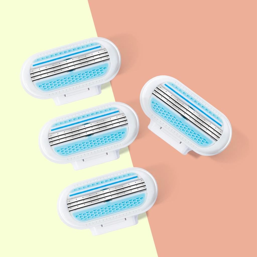 Universal Triple-Blade Women's Razor for Armpit, Leg, and Underarm Shaving