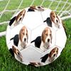 Cute Puppy Indoor Size 5 Soccer Ball Colorful Machine Stitched PVC Competition Ready Durable High-Bounce