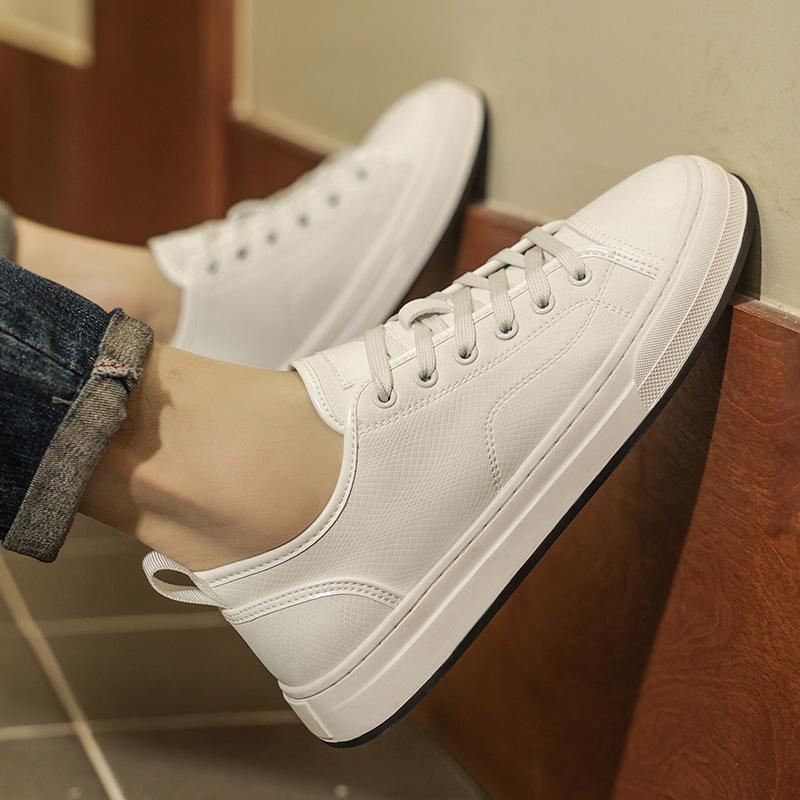 Men's Spring Summer Casual Soft-Soled Shoes Fashion Suede Leather Sneakers Leisure Walk Masculino Lace-Up Outdoor Skate Footwear