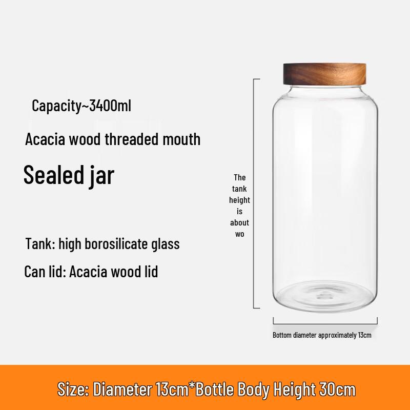 Glass Storage Jar with Screw Lid