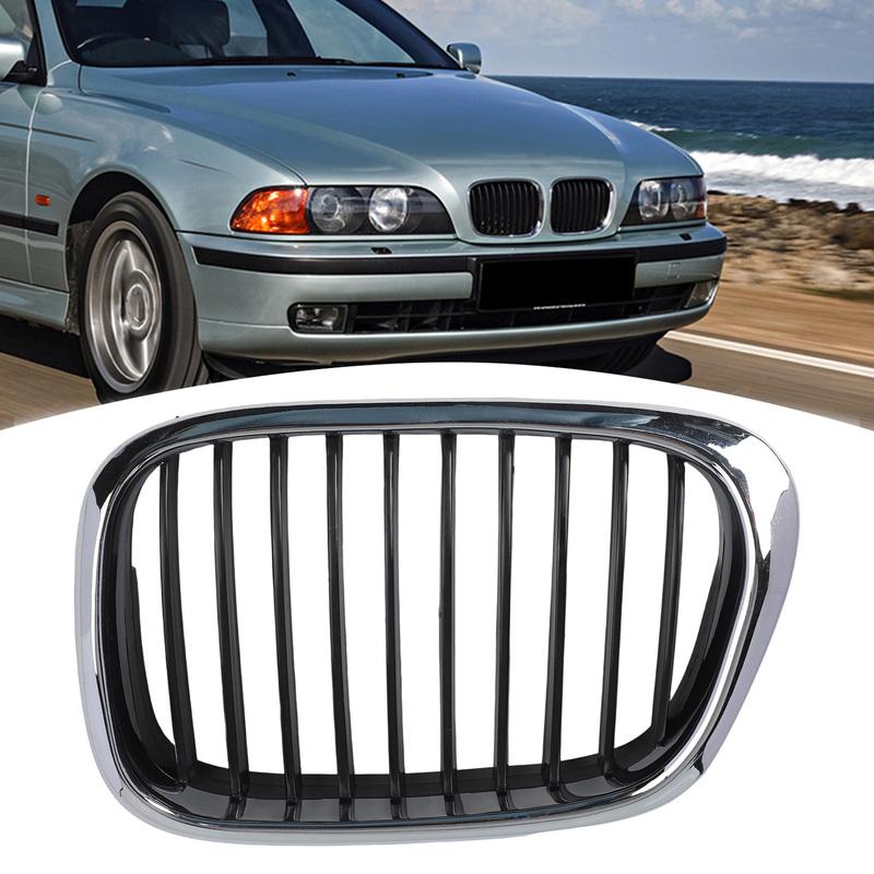 For BMW For E39 1997-2003 Front Kidney Grille Left and Right for 5 Series Sedan 525i 528i 540i M5 OEM Fit Chrome Black
