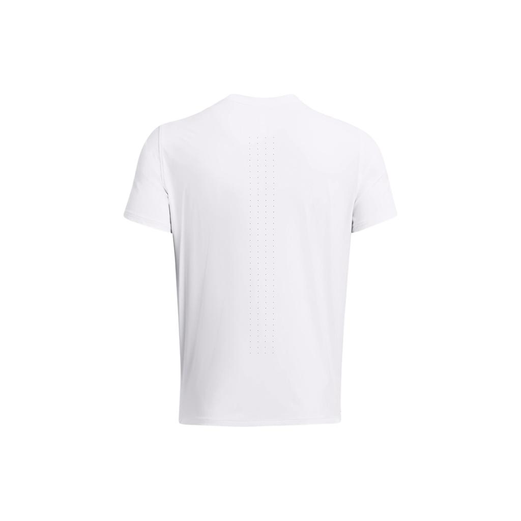 Under Armour Solid Logo Crew Neck Casual Short Sleeve T-Shirt Men Tops White 1382648-100