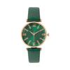 Luxury Watches Ladies Diamond Roman Design Lady Watches Dress Quartz Watch Fashion Green Leather Strap Women Wristwatches