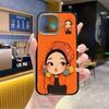 Magsafe Magnetic Suction Apple 16promax Transparent Black Frame Mobile Phone Case 17 New AIR Anti-drop 13 Hat Girl