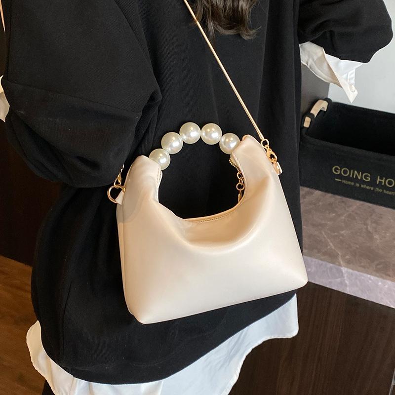 High-end Pearl Handbag 2025 New Summer Fashion Niche Chain Bag Women's Shoulder Crossbody Bag
