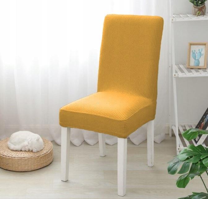 Mustard Chair Cover Honey Jacquard