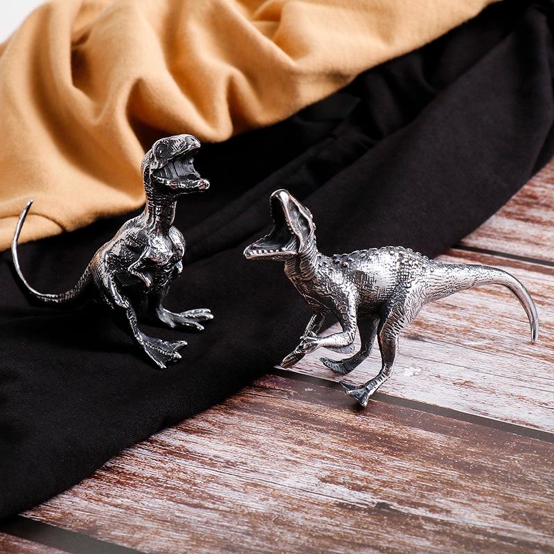 Creative Stainless Steel Dinosaur Figurine – Home Decoration & Children's Gift