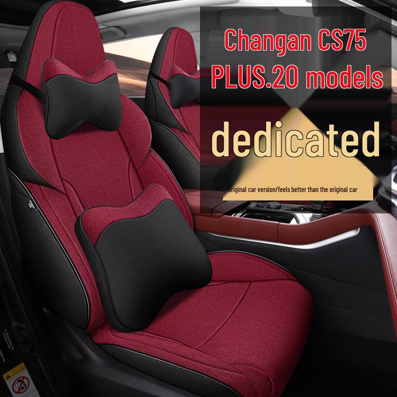Changan CS75PLUS Universal All-Season Linen Seat Cover Cushion