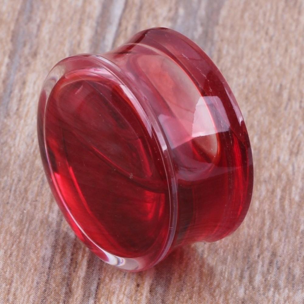 Doppel-Sattel-Ohrstecker Schmuck Transparente Acryl Flesh Tunnels Piercing für das tägliche Outfit