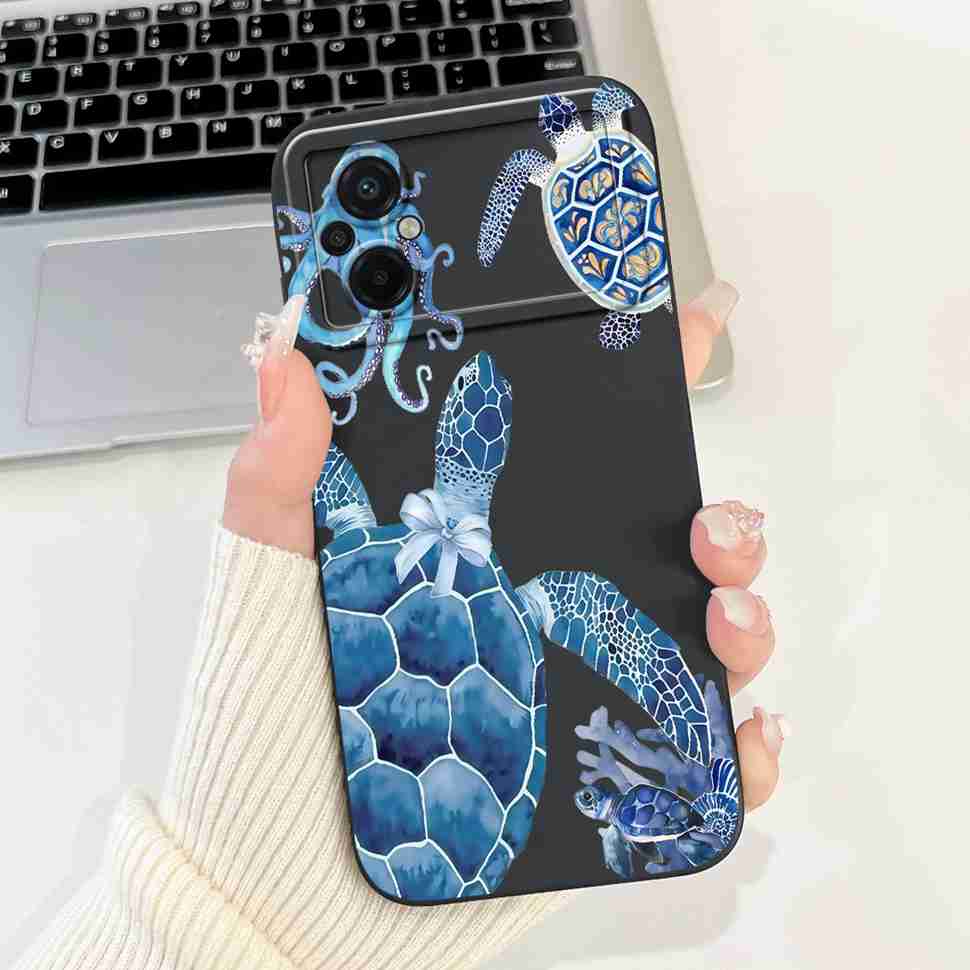 For Xiaomi Poco M5 4G Case Fashion Painting Flower Soft Silicone Back Cover For Xiaomi PocoM5 POCO M5 4G Shockproof Phone Cases