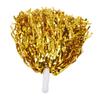 20PCS Metallic Foil Cheerleading Pom Poms PET Sports Team Pom Poms  For Stage Show