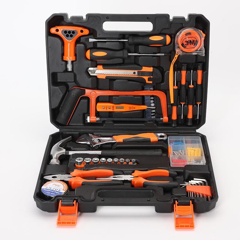 Set Cassetta degli Attrezzi Hardware Set di Attrezzi Manuali Combinati per la Casa Chiave Inglese Cacciavite Riparazione Auto