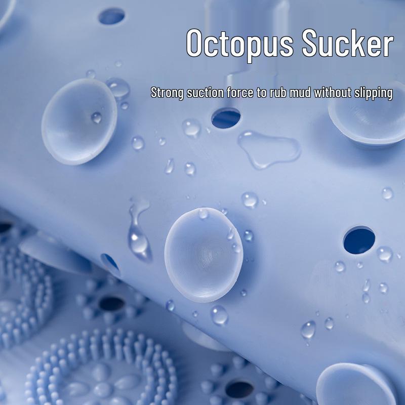 Rund Halkfri Vattentät Badrumsmatta för Dusch, Toalett och Dörröppning