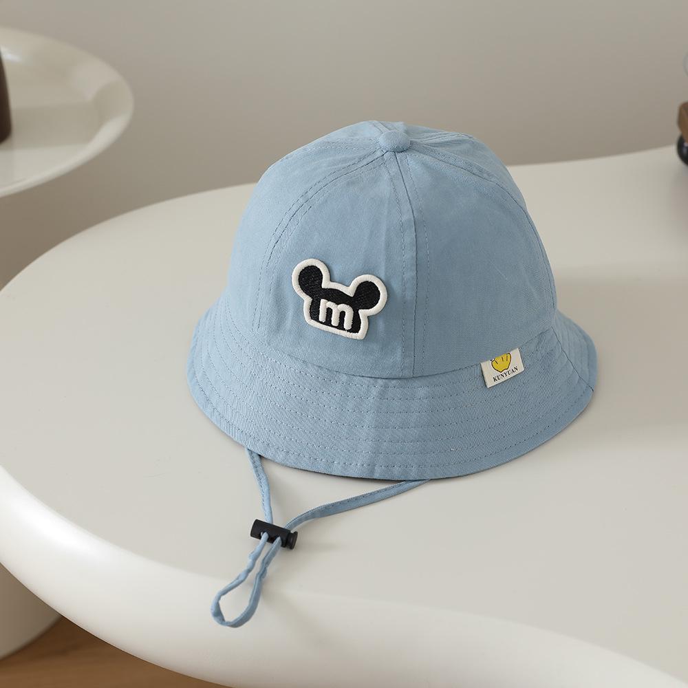 Korean Style Children's Cartoon Wide Brim Fisherman Hat for Spring/Autumn - Trendy Outdoor Sun Protection