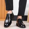 High Quality Leather Men Casual Shoes Breathable Formal Mens Dress Shoes Italian Luxury Brand Lace-Up Non-slip Men Driving Shoes