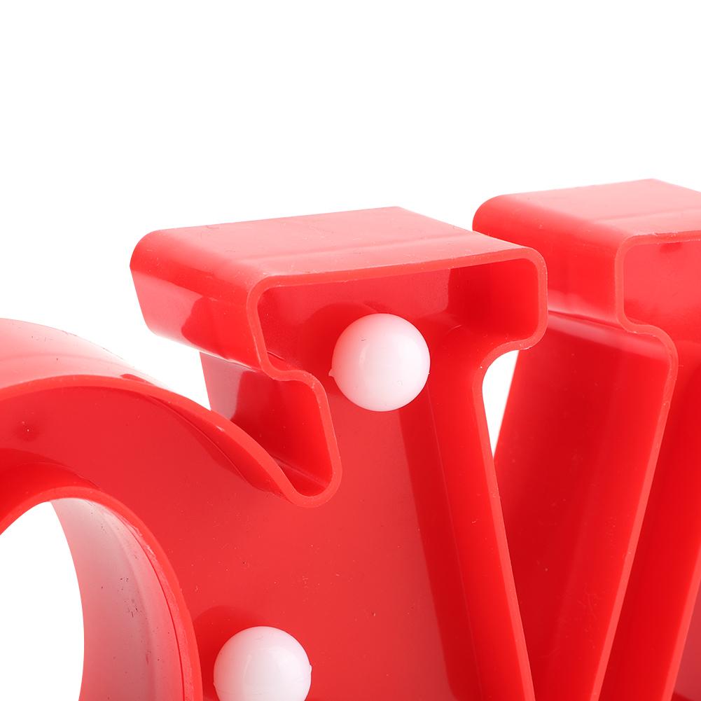 LED Night Light Romantic LOVE Word Decorative Lamp for Valentine s Day Proposal Confession Wedding