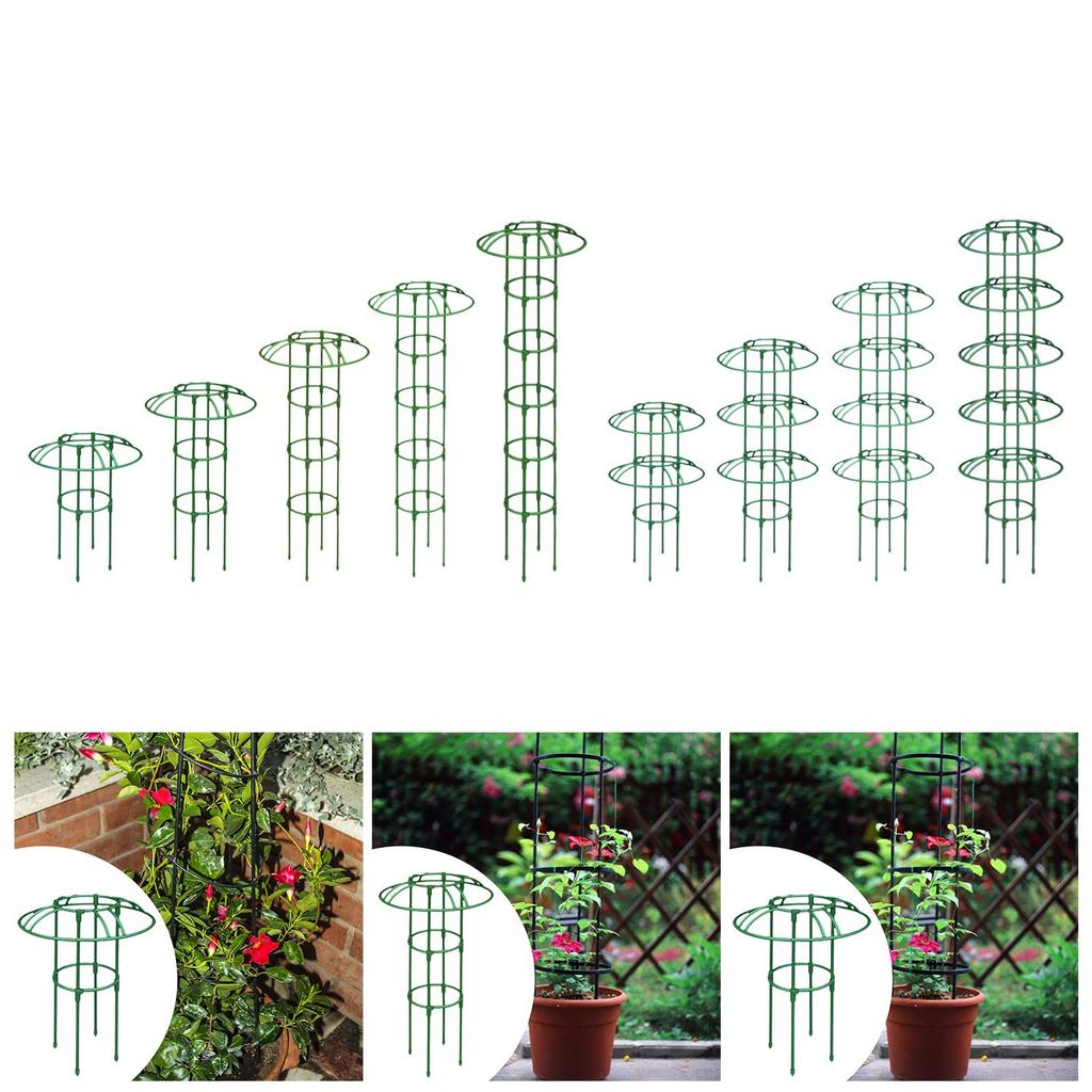Garden Obelisk Trellis Multifunctional Strong Sturdy Outdoor Flower Support Cage Flower Stand for Flowers Grapevines Roses Vines