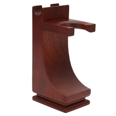 Rasoi con spazzola in legno Supporto per gocciolamento Supporto per rasatura rosso vino stabile con base antiscivolo per dimensioni standard