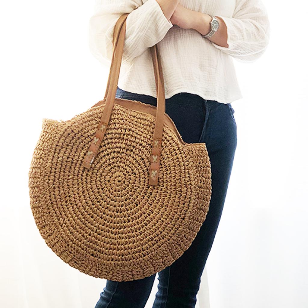 round beach bag