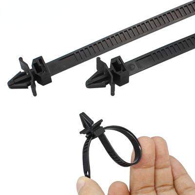 100 Stück Kabelbaum Befestigungselemente Kabelklemmen Clips Kabelbinder Management Auto Kabelorganisatoren Für Auto Wellrohr Autostyling100p