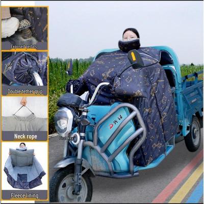 Golden Deer Electric Bicycle Cold-Proof Quilt: Thick, Anti-Freeze, Waterproof, Windproof Neck Warmer for Winter.