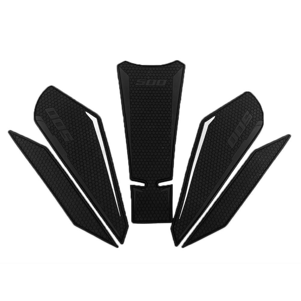 for Kawasaki Z500 Ninja500 Motorcycle Tank Grips Tank Pad Tank Pad Knee Grip Traction Pad Tank Pads Knee Grip Decals чёрный