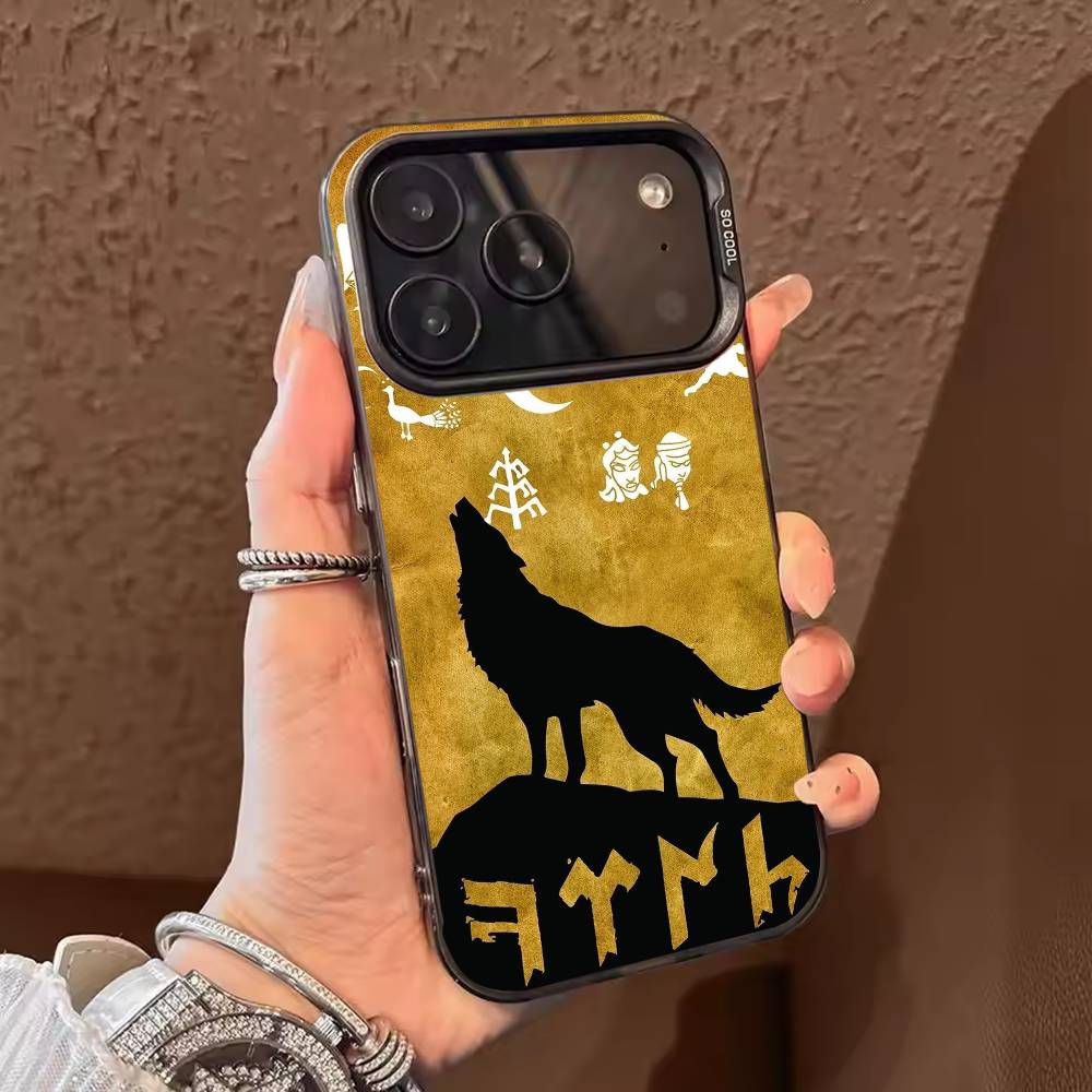 Turk Wolf Turkey Flag Phone Case For iPhone 17,16,15,14,13,12,11,Pro Max,Plus Candy Silver Cover